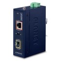 PLANET IGTP-815AT Industrial Compact 100/1000BASE-X to 10/100/1000BASE-T 802.3at PoE+ Media Converter